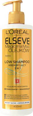 Oréal Paris, Elseve, Sức mạnh huyền diệu của dầu, dầu gội đầu thấp – Kem rửa 3in1, tóc khô và nhạy cảm, 400 ml S0 1 Oréal Paris, Elseve, Sức mạnh huyền diệu của dầu, dầu gội đầu thấp – Kem rửa 3in1, tóc khô và nhạy cảm, 400 ml S0 1