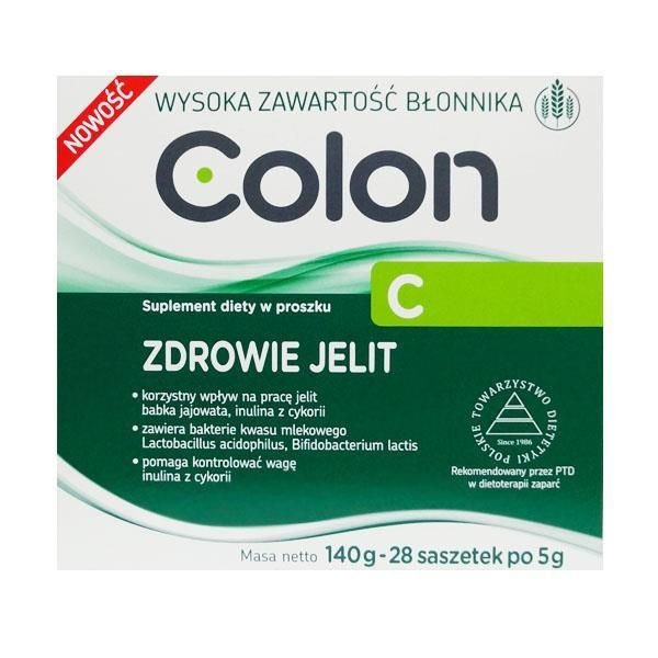 Colon C proszek 140g (28 sasz. a 5 g) cena 35 zt Colon C proszek 140g (28 sasz. a 5 g) cena 35 zt