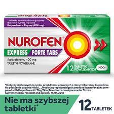 Nurofen Express Forte, 400 mg, 12 tabletek SO 02 Nurofen Express Forte, 400 mg, 12 tabletek SO 02