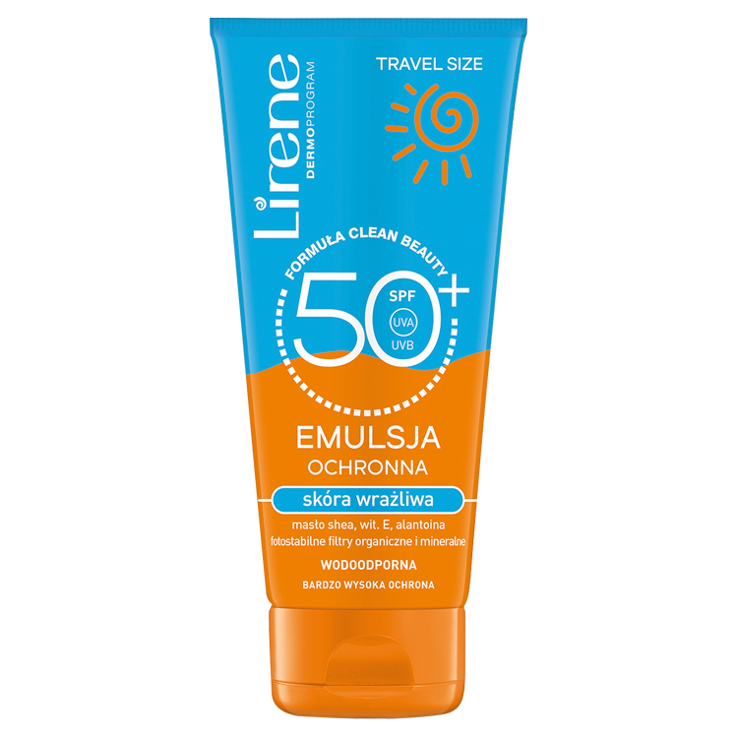 LIRENE-Emulsja-ochronna-do-opalania-SPF50-90-ml-TRAVEL-SIZE LIRENE-Emulsja-ochronna-do-opalania-SPF50-90-ml-TRAVEL-SIZE