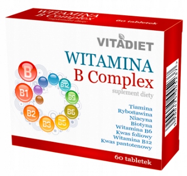 WITAMINA-B-COMPLEX-Vitadiet-60tabletek WITAMINA-B-COMPLEX-Vitadiet-60tabletek