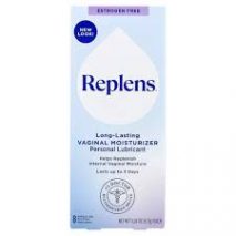 Replens, chất bôi trơn, kem dưỡng ẩm âm đạo lâu dài, 8 ống bôi sẵn, mỗi ống 6,7 g